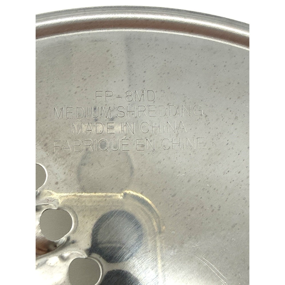 Cuisinart FP-8MD Medium Shredding Disc for 8 Cup Food Processor Silver Stainless - Picture 7 of 8